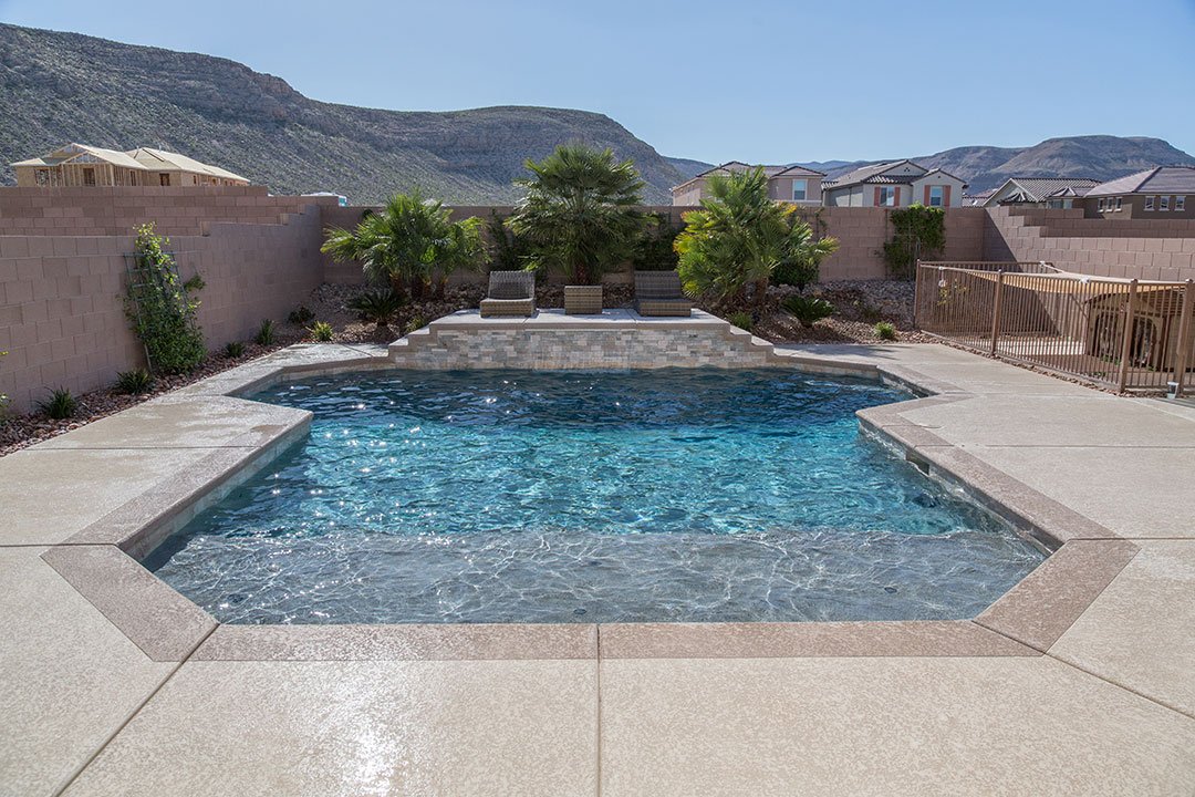 Pebble Finishes Pool And Spa Service Monmouth Middlesex Ocean   SS Pebbles TahoeBlue Regular Pool Shot 