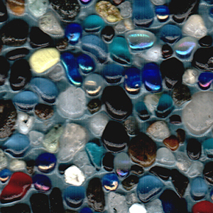 Super Moss (24101) Soft Glass Pebbles, Deep See Blue, 25oz.
